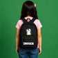 Penguin Kids Backpack with Custom Initial - Large Size