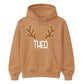 Custom Reindeer Antler Name Christmas Unisex Hoodie