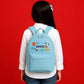 Personalised Space Rocket Kids Backpack with Custom Name - Small Size