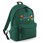 Personalised Space Rocket Kids Backpack  with Custom Name - Large Size