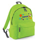 Personalised Space Rocket Kids Backpack  with Custom Name - Large Size