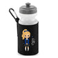 Personalised Kids Water Bottle with Custom Name School Girl Design