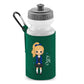 Personalised Kids Water Bottle with Custom Name School Girl Design