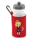 Personalised Kids Water Bottle with Custom Name School Girl Design
