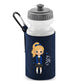 Personalised Kids Water Bottle with Custom Name School Girl Design