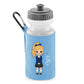 Personalised Kids Water Bottle with Custom Name School Girl Design