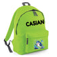 Personalised Shark Kids Backpack with Custom Name - Large Size