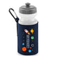 Personalised Space Rocket Kids Water Bottle with Custom Name
