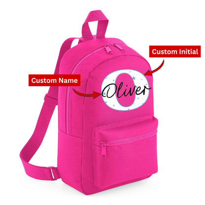 Personalised Kids Backpack with Custom Initial & Name - Small Size
