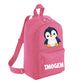 Penguin Kids Backpack with Custom Initial - Small Size