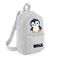 Penguin Kids Backpack with Custom Initial - Small Size