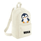 Penguin Kids Backpack with Custom Initial - Small Size