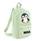 Penguin Kids Backpack with Custom Initial - Small Size