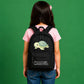 Turtle Kids Backpack with Custom Name - Large Size