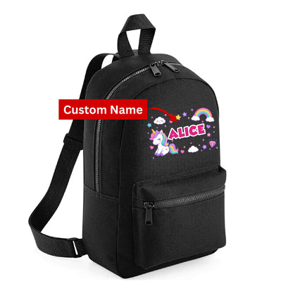 Personalised Unicorn Kids Backpack  with Custom Name - Small Size