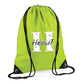 Customised Kids String Bag with Custom Initial & Name