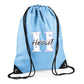 Customised Kids String Bag with Custom Initial & Name