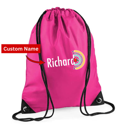 Customised Kids String Bag with Custom Name