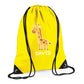 Cute Bear Design Kids String Bag with Custom Name Personalised String Bag