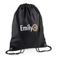 Cute Elephant Kids String Bag with Custom Name Personalised String Bag
