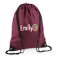 Cute Elephant Kids String Bag with Custom Name Personalised String Bag