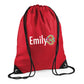 Cute Elephant Kids String Bag with Custom Name Personalised String Bag