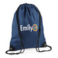 Cute Elephant Kids String Bag with Custom Name Personalised String Bag