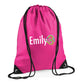 Cute Elephant Kids String Bag with Custom Name Personalised String Bag
