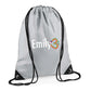 Cute Elephant Kids String Bag with Custom Name Personalised String Bag