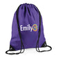 Cute Elephant Kids String Bag with Custom Name Personalised String Bag
