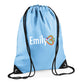 Cute Elephant Kids String Bag with Custom Name Personalised String Bag