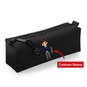 Kids Pencil Case with Custom Name School Boy Large Capacity Pencil Case