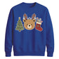 Cute Bear Tree And Stocking Christmas Unisex Sweatshirt