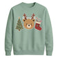 Cute Bear Tree And Stocking Christmas Unisex Sweatshirt