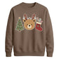 Cute Bear Tree And Stocking Christmas Unisex Sweatshirt