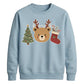 Cute Bear Tree And Stocking Christmas Unisex Sweatshirt