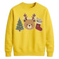 Cute Bear Tree And Stocking Christmas Unisex Sweatshirt