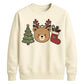 Cute Bear Tree And Stocking Christmas Unisex Sweatshirt
