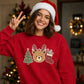Cute Bear Tree And Stocking Christmas Unisex Sweatshirt