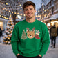 Cute Bear Tree And Stocking Christmas Unisex Sweatshirt