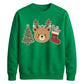 Cute Bear Tree And Stocking Christmas Unisex Sweatshirt