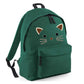 Kids Backpack Black Cat Face Cute School Bag for Girls - Large Size