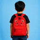 Kids Backpack Black Cat Face Cute School Bag for Girls - Large Size