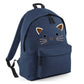 Kids Backpack Black Cat Face Cute School Bag for Girls - Large Size