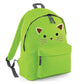 Kids Backpack Black Cat Face Cute School Bag for Girls - Large Size