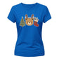 Cute Christmas Bear & Tree Joy Graphic Ladies T-Shirt