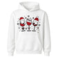 Cute Christmas Red Wine Glasses Kids Hoodie