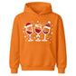 Cute Christmas Red Wine Glasses Kids Hoodie