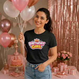 12 Year Old Girl Birthday Gift Cute Crown Birthday Ladies Fit T-Shirt