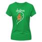 Cute Gingerbread Graphic Christmas Ladies T-Shirt